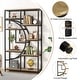 preview thumbnail 22 of 30, Bookshelf 5 Shelf Industrial Etagere Bookcase for Bedroom, Living Room, Home Office