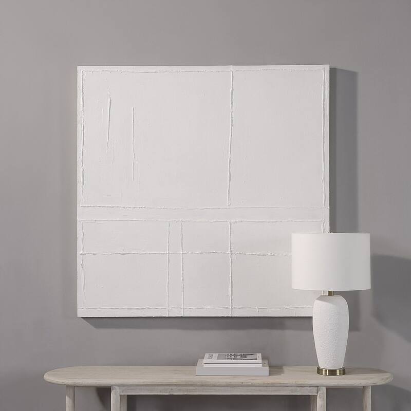 Medea Wooden Wall Art - Matte White