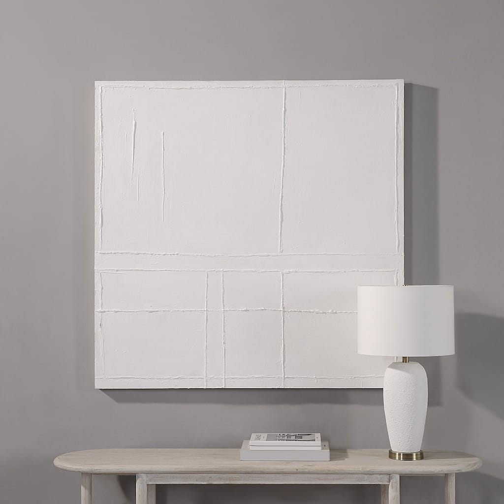 Medea Wooden Wall Art - Matte White