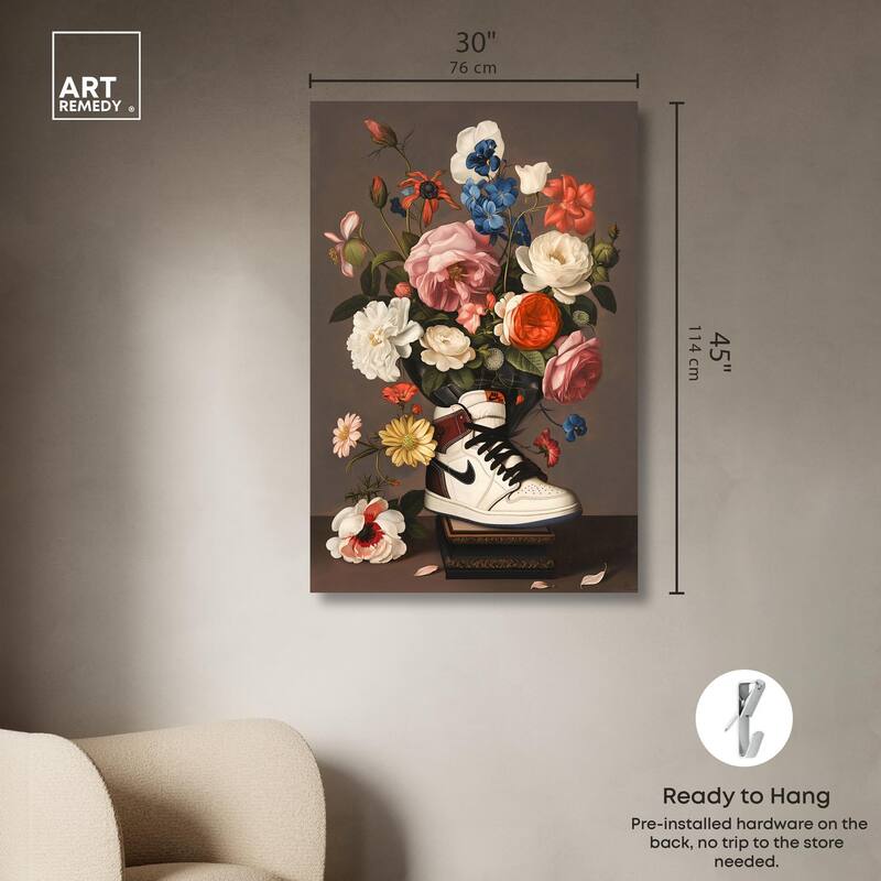 Sneaker Bouquet I Canvas by Art Remedy, Gallery Wrapped