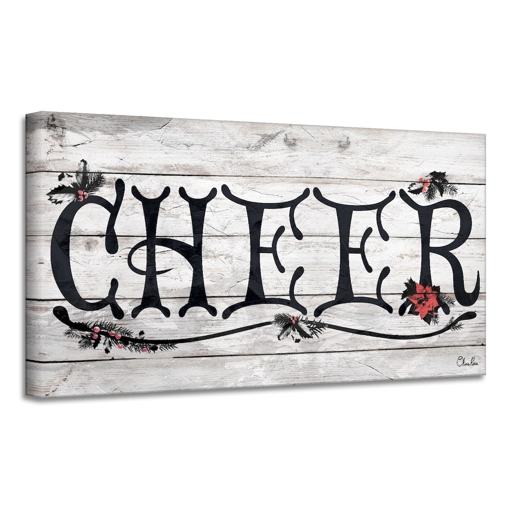 Ready2HangArt 'Cheer' Holiday Canvas Wall Art by Olivia Rose