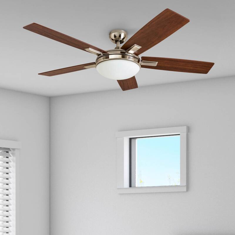 Copper Grove Garff 52-inch Brushed Nickel Ceiling Fan with Remote