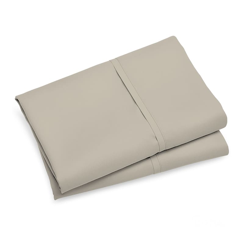 Purity Home Organic 100% Cotton Ultra-Light Percale Pillowcase Set