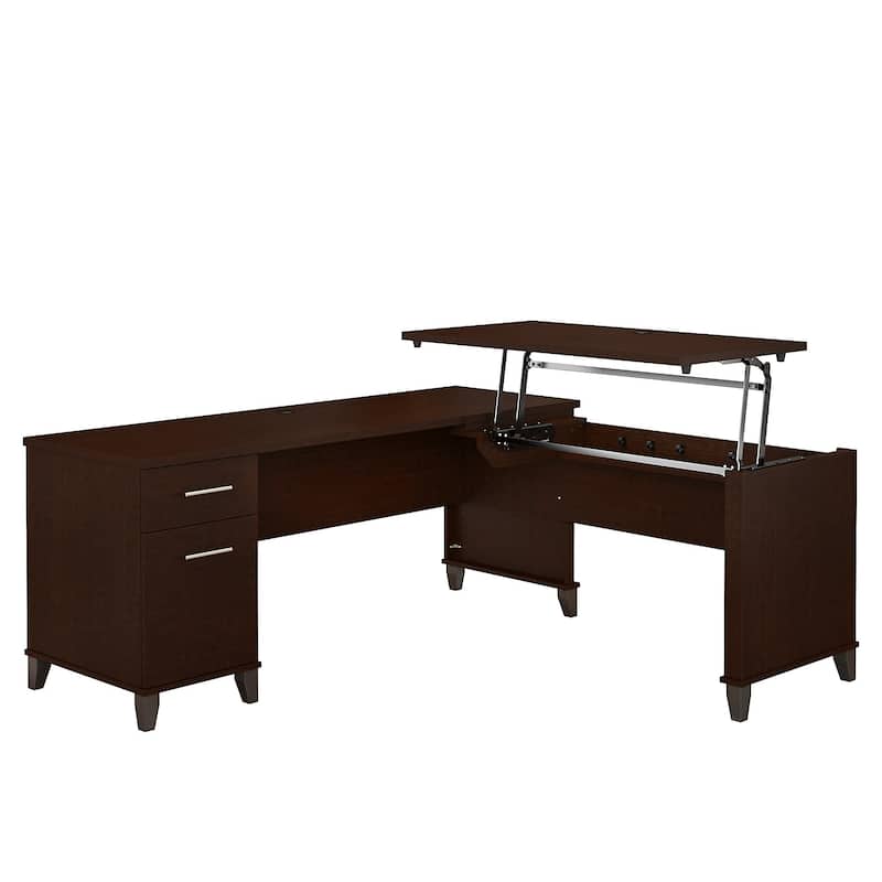 Somerset 72W 3 Position Sit to Stand L Shaped Desk by Bush Furniture
