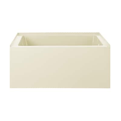 Lausanne 48" X 32" Right-Hand Drain Alcove Bathtub With Apron In Bisque - 32x48 Right