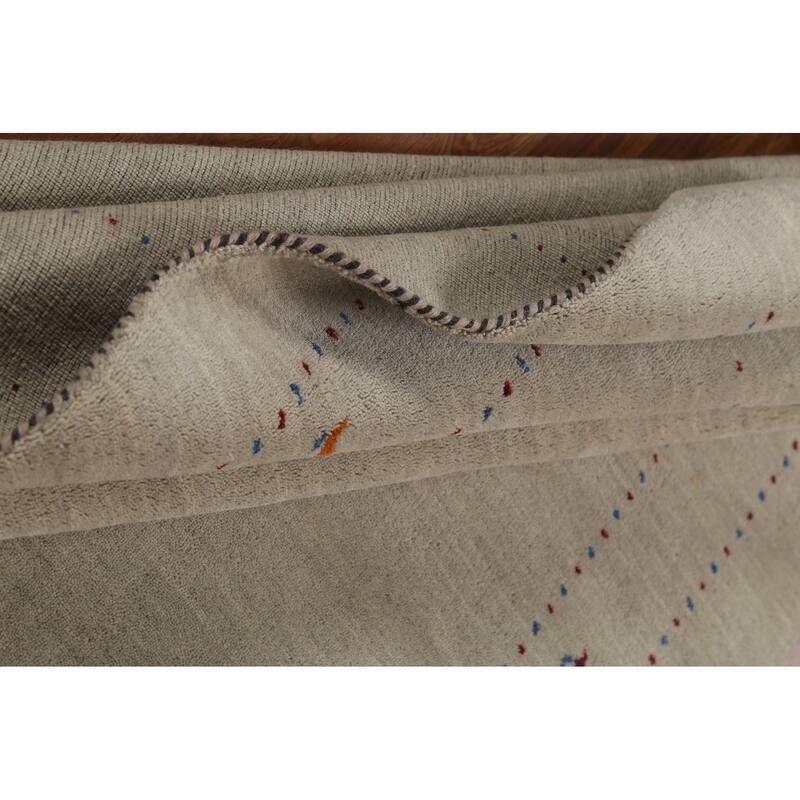 Tribal Gabbeh Oriental Area Rug Handmade Wool Carpet - 5'2"x 7'10"