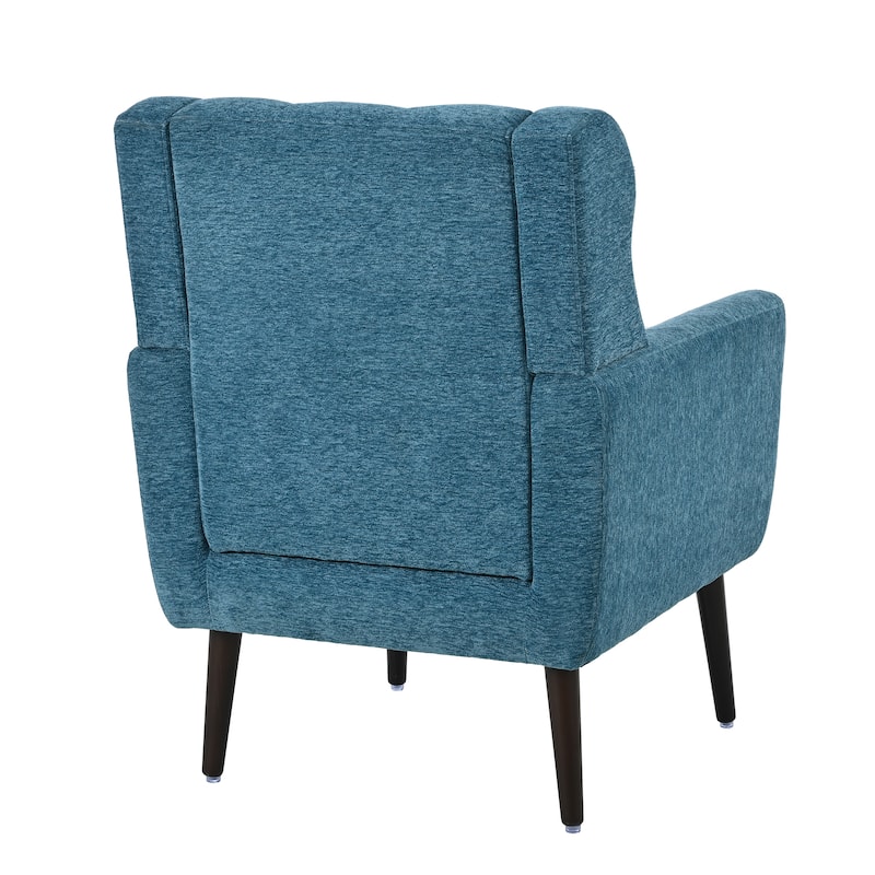 Chenille Fabric Accent Chair with Arm