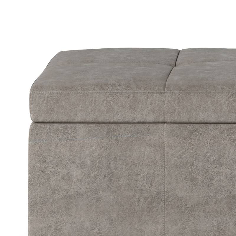 WYNDENHALL Cambridge 48 inch Wide Contemporary Rectangle Storage Ottoman