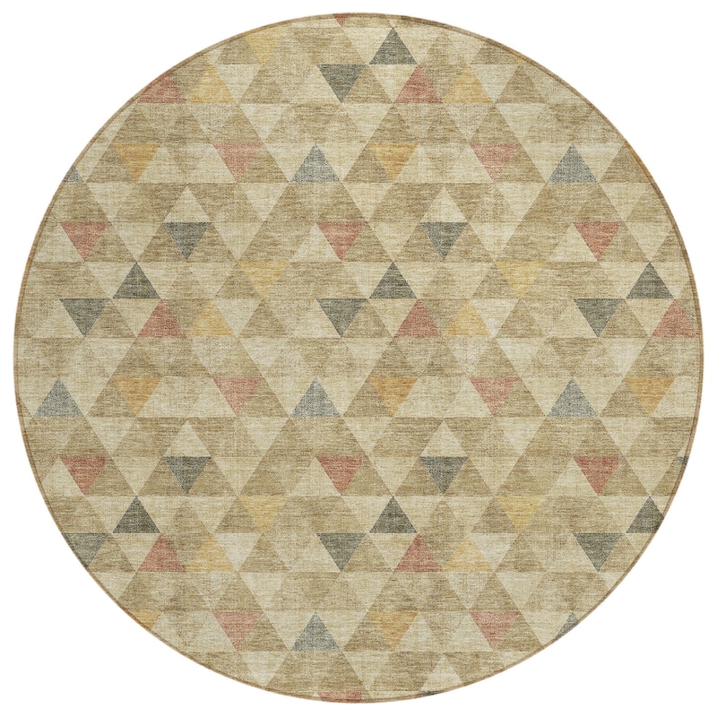 HomeRoots Geometric Transitional Rectangle Outdoor Rug