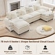 preview thumbnail 40 of 109, Modular Cloud Chenille Sectional Sofa with Ottomans, Deep Seat Convertible L-Shaped or U-Shaped Couch