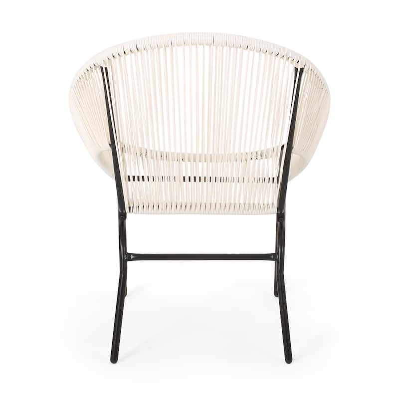 Nusa Outdoor Modern Rattan Club Chair (Set of 2) by Christopher Knight Home