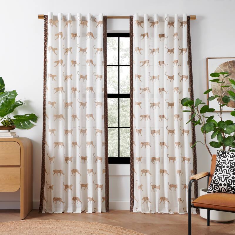 Rochelle Porter Jaguars Single Curtain Panel - 108 inches