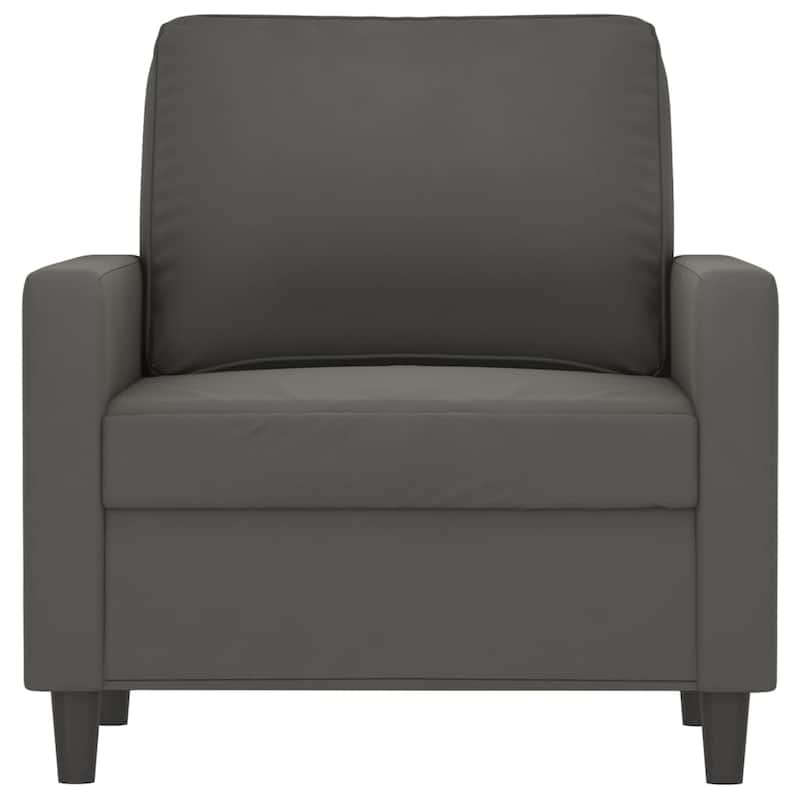 vidaXL Sofa Chair Dark Gray 23.6" Velvet - 30.7" x 30.3" x 31.5"