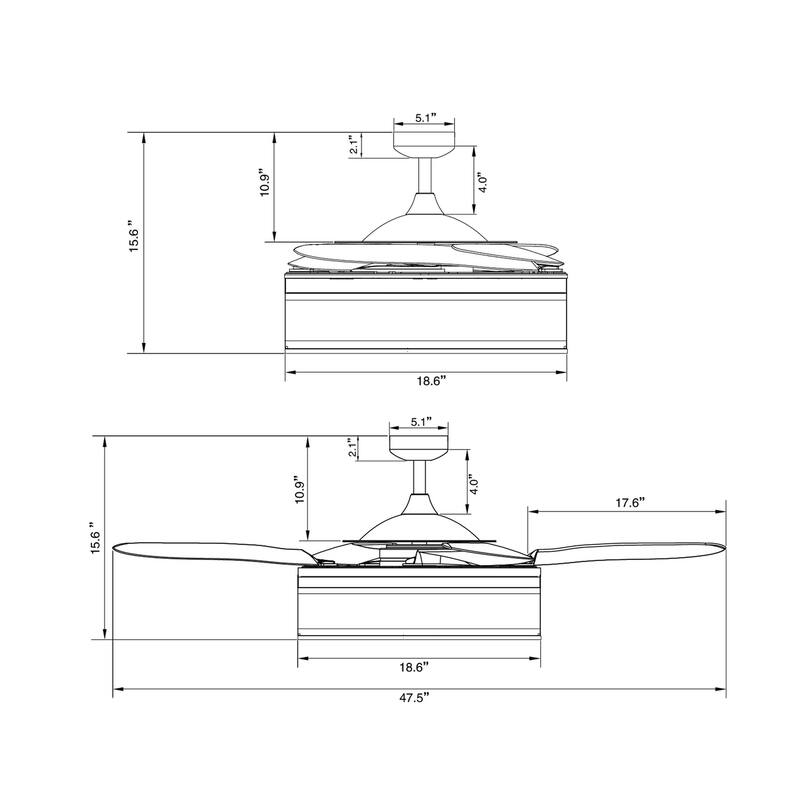 Fanaway Fraser 48-inch AC Ceiling Fan with Light