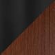 Option Walnut Wood & Black Metal