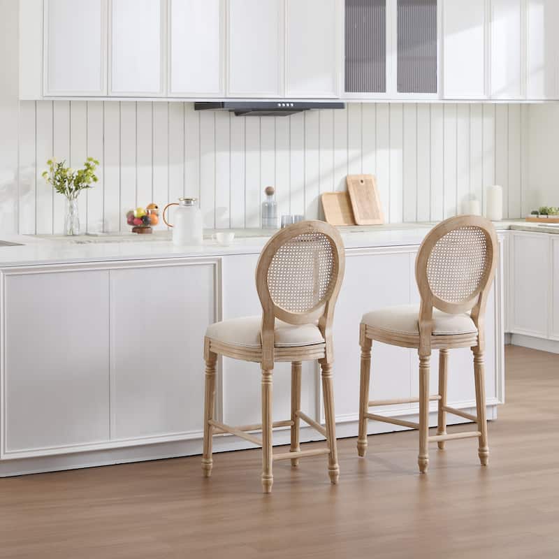 Upholstered Counter Height Chairs Side Chairs Set of 2