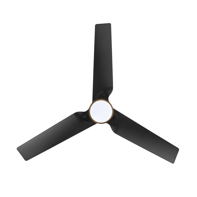 52" Reversible 3-Blade Smart LED Ceiling Fan with Remote Control and Light Kit