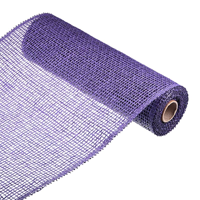 1 Roll PP Burlap Mesh 10" x 5 Yard Decorative Wreath Wrapping Ribbon