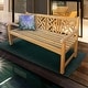 preview thumbnail 1 of 4, Seven Seas Teak Saint Thomas Outdoor Teak Wood Patio Bench, 6 Foot