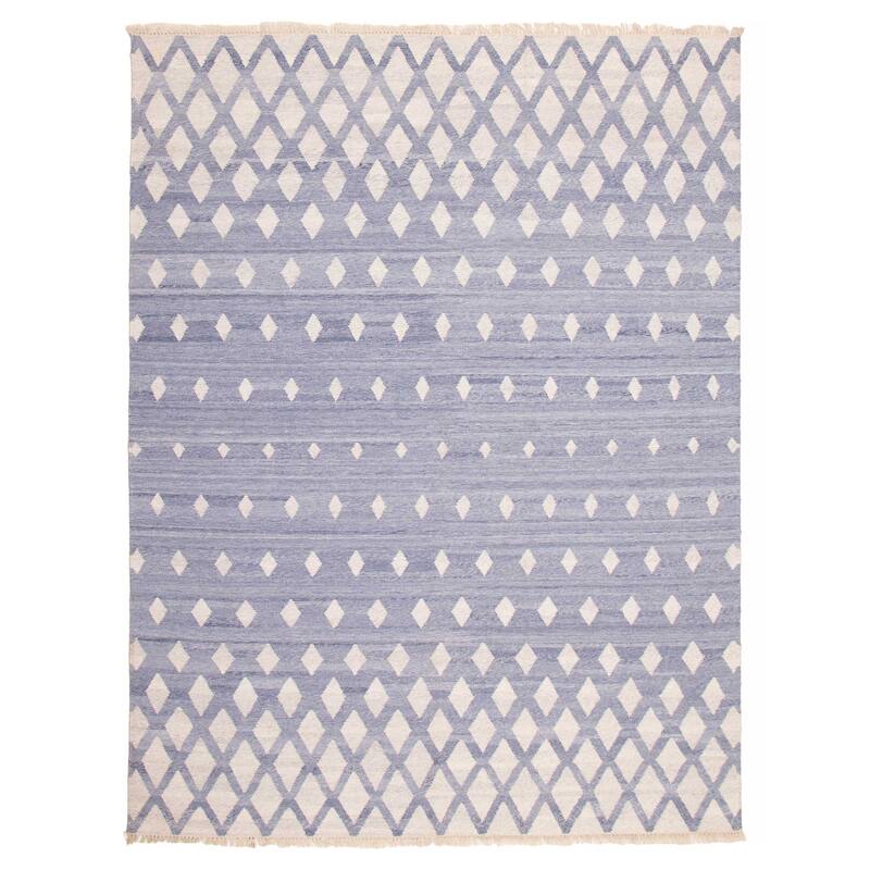 Ankara FW Slate Blue Kilim 8'10" x 11'8" - 8'10 x 11'8 - Slate Blue - 8'10 x 11'8