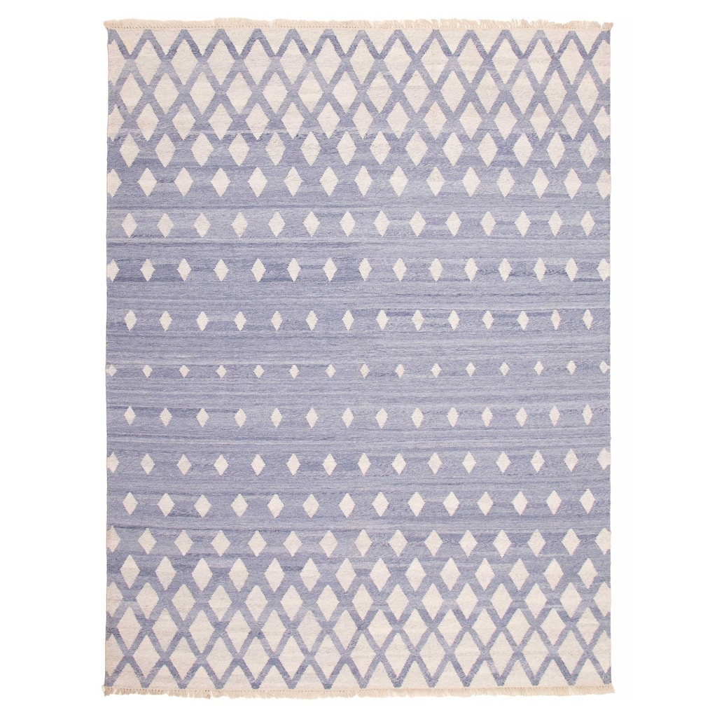 Ankara FW Slate Blue Kilim 8'10" x 11'8" - 8'10 x 11'8