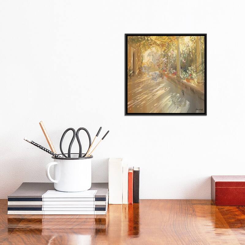 iCanvas "Under The Arbor" by Laurent Parcelier Framed Canvas Print