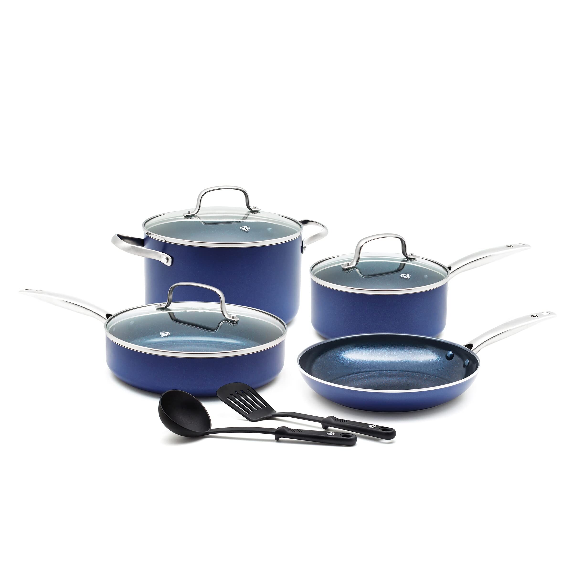 Pots and Pans Set Nonstick Cookware Set Bakeware Set, Ceramic