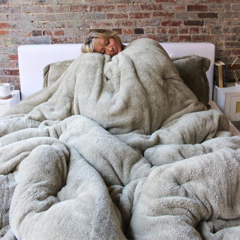 Bae, She Thick® - Coma Inducer® Oversized Comforter Set - Silver Sage
