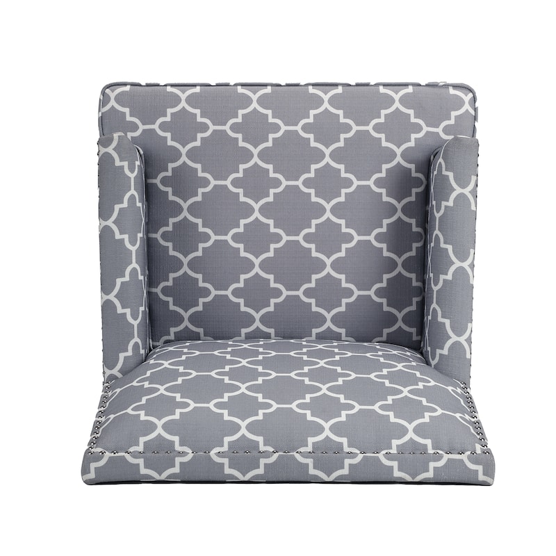 28.54" Accent Chair with Nailheads