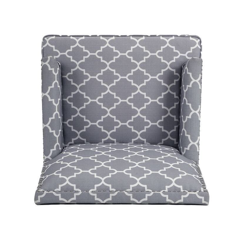 GDFStudio - Bella Modern Accent Chair for Living Room with Birch Legs and Comfortable Fabric Upholstery