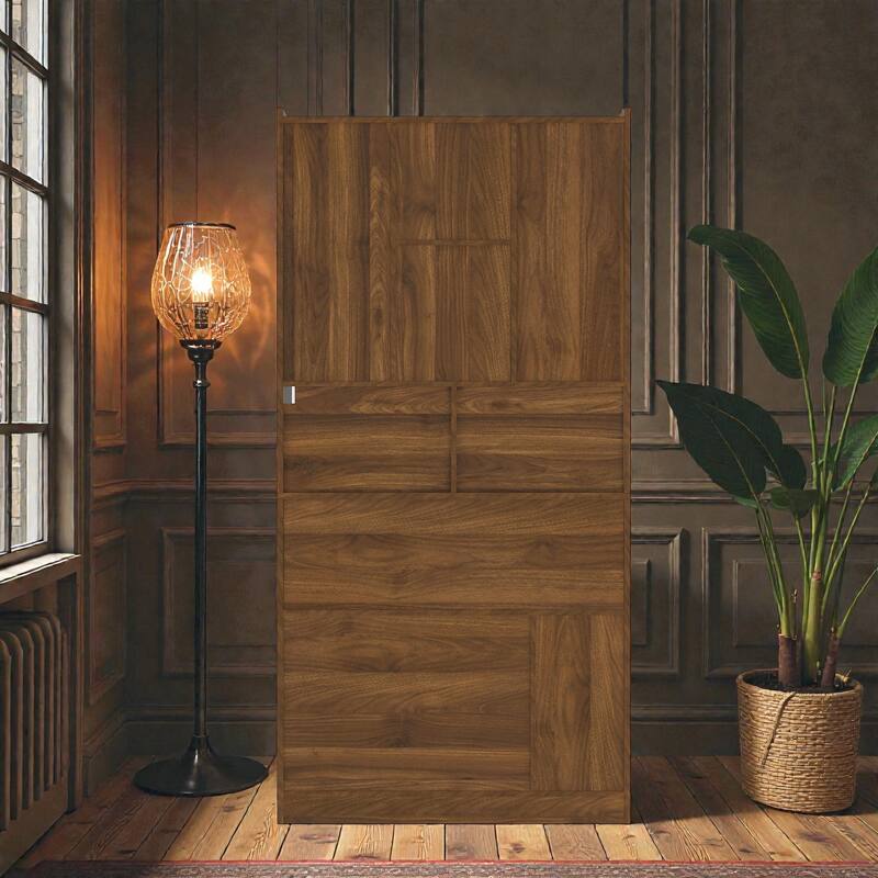 L Shaped Computer Desk with LED Light and Power Outlets, Corner Desk with Drawers Bookshelf for Home Office