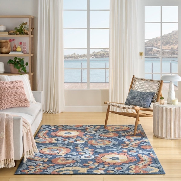 Nourison Aloha Indoor/Outdoor Floral Area Rug - On Sale - Bed Bath