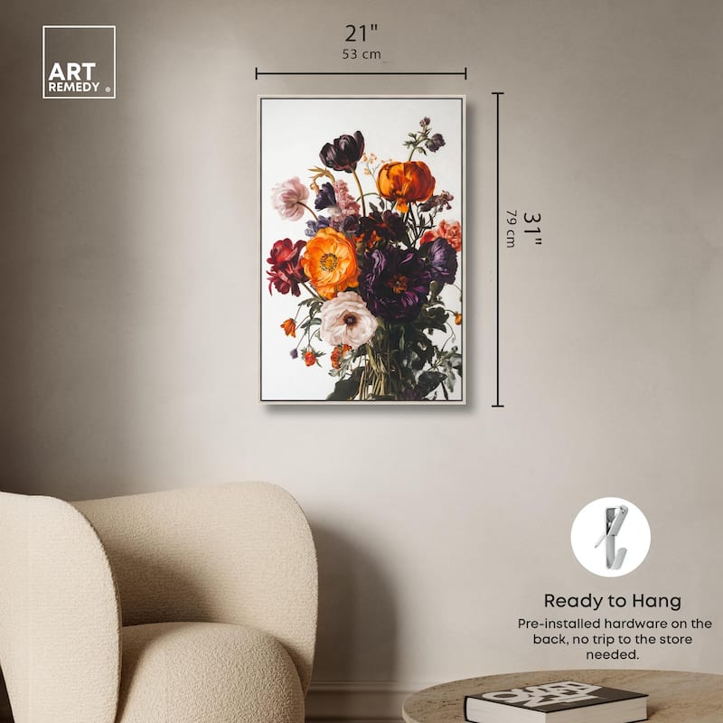 Regal Rose Riot I Canvas by Art Remedy