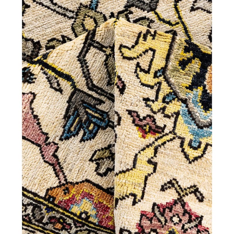 Serapi One-of-a-Kind Hand-Knotted Area Rug - Ivory - 4' 0" x 5' 11"