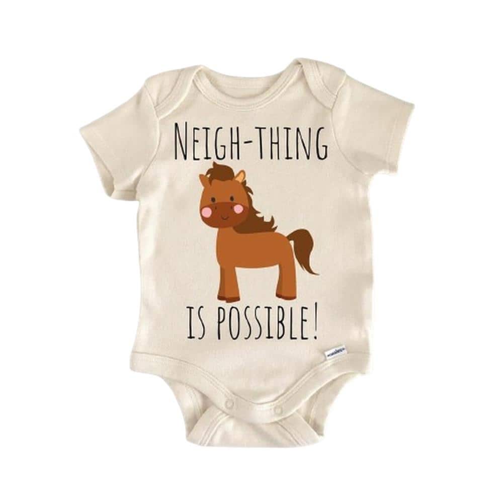 Horse Equestrian - Baby Boy Girl Clothes Infant Bodysuit Funny Cute Newborn
