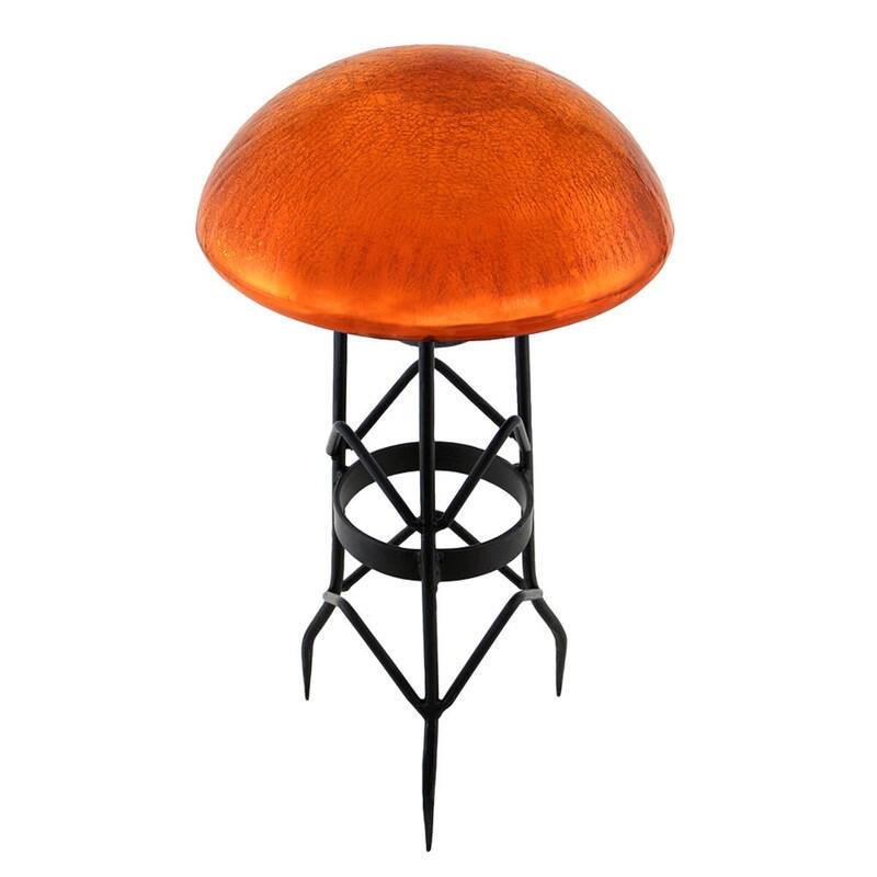 Achla Designs Glass Toadstool Gazing Globe Ball, 9 Inch Diameter