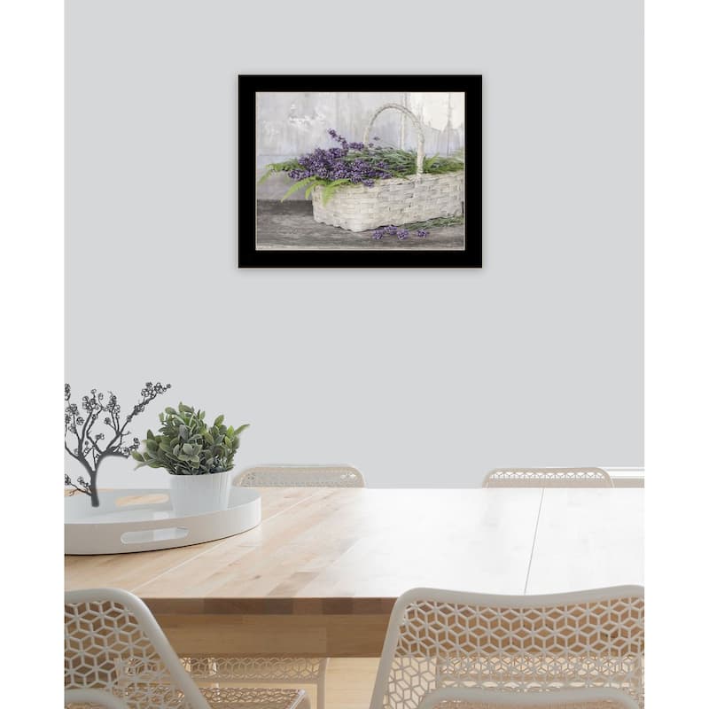 TrendyDecor4U Contemporary "My Lavender" Framed Print Wall Art