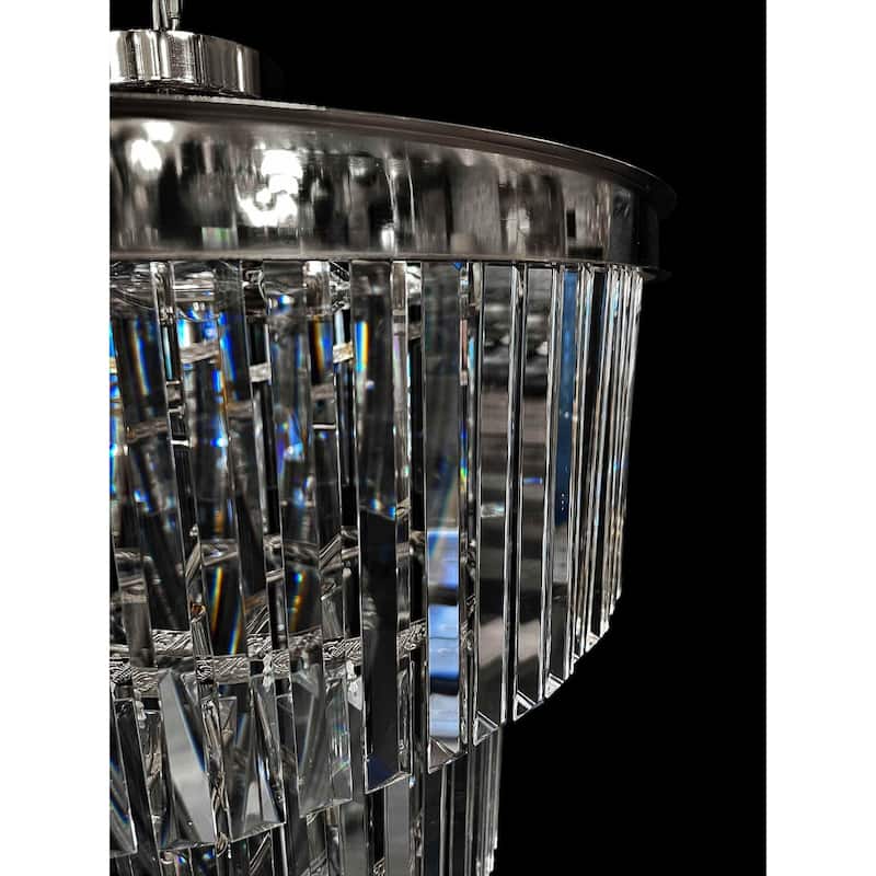 Luxury Chandelier 15 Lights Crystal 25.5" Wide Spiral shape