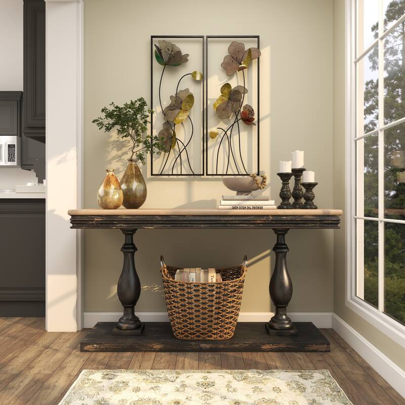 Stylish Glass Blown Vase (Set of 2) - Gold or Green