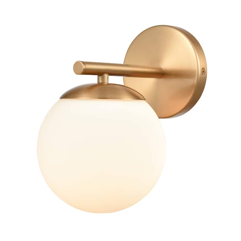Elk Home Hollywood Blvd. Satin Brass With Opal Glass 1 Light Vanity