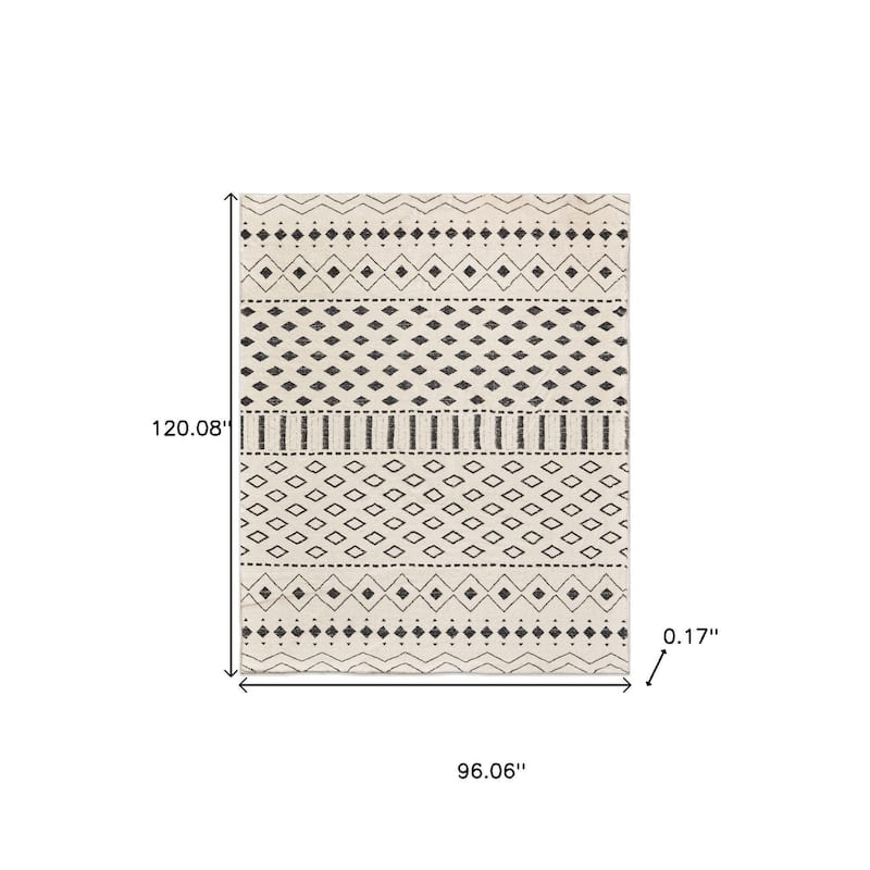 HomeRoots Tribal Modern, Contemporary Rectangle Area Rug