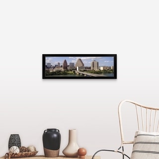 Shop Austin Skyline W Town Lake Texas Black Framed Print On Sale Overstock 31193165