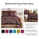 preview thumbnail 2 of 7, Jessa Bohemian Botanical Reversible Quilt and Pillow Sham Set