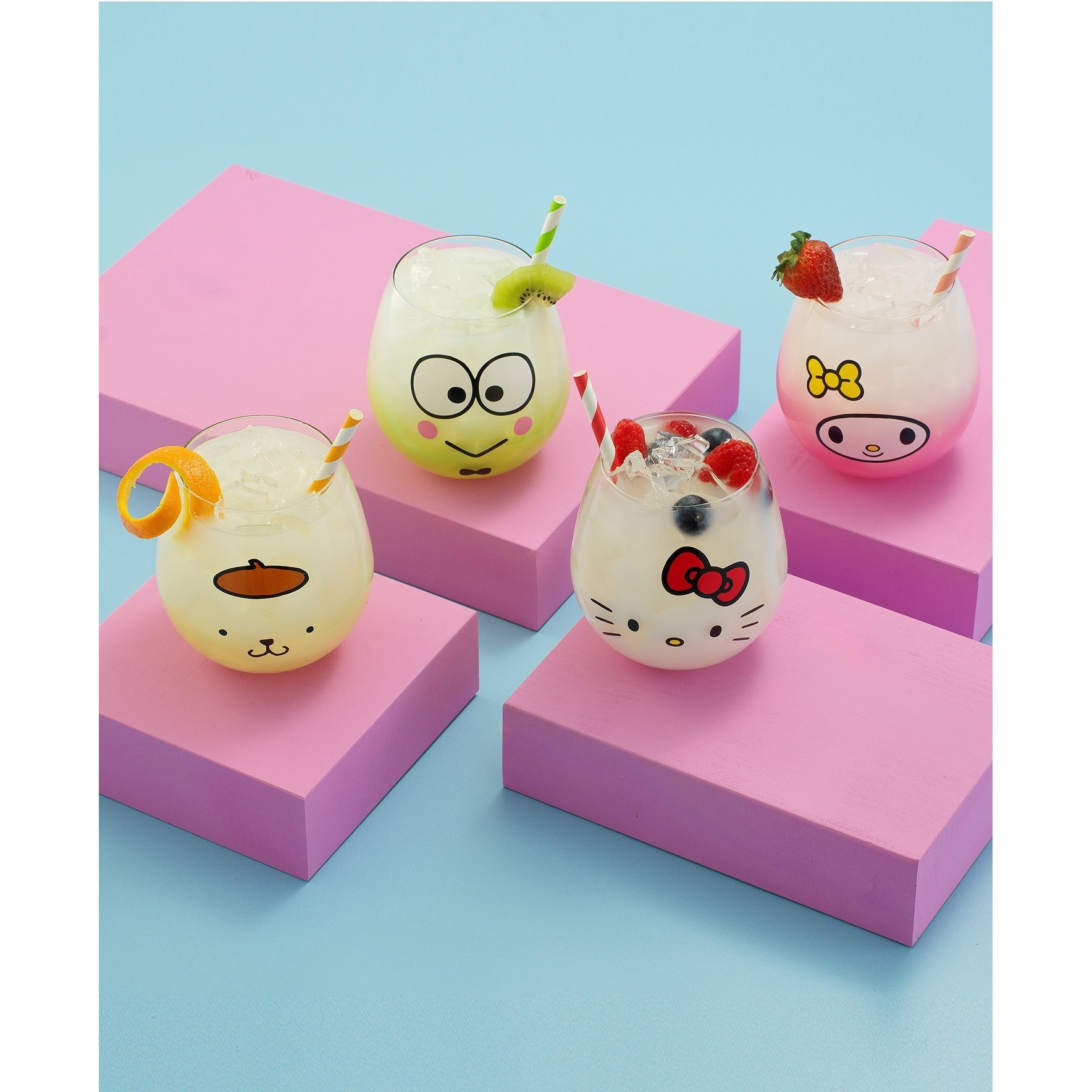 Hello Kitty and Friends Hello Sippy Stemless Drinking Glasses - Thumbnail 2