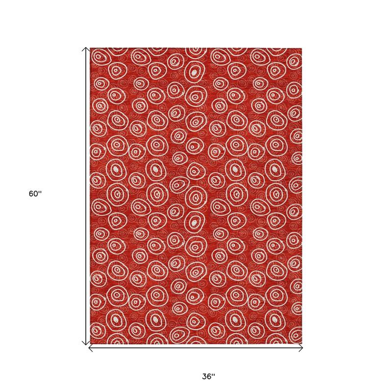 HomeRoots Geometric Transitional Rectangle Outdoor Rug