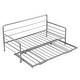 preview thumbnail 19 of 22, Industrial Style Twin Size Daybed with Adjustable Pop Up Trundle and Heavy-Duty Steel Metal Bedframe