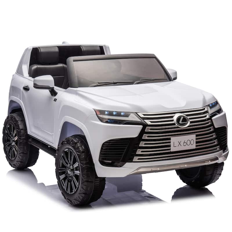 Kids Ride On Car Ride on Jeep Off-Road Car White Battery Powered Electric Car