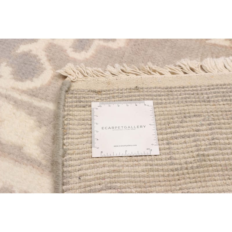 ECARPETGALLERY Hand-knotted Royal Oushak Grey Wool Rug - 7'8 x 10'1