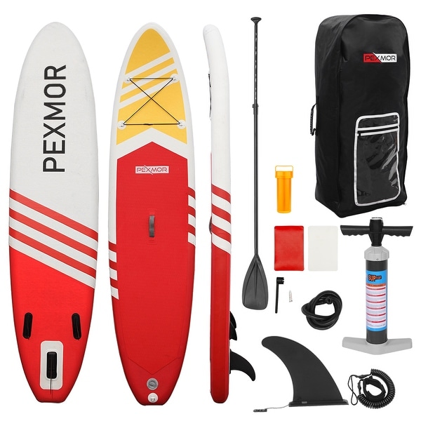 Inflatable Stand Up Paddle Board (6 Inches Thick) with Premium SUP Accessories & Carry Bag. Opens flyout.