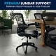 preview thumbnail 34 of 44, Mid-Back Mesh Swivel Ergonomic Task Office Chair with Flip-Up Arms